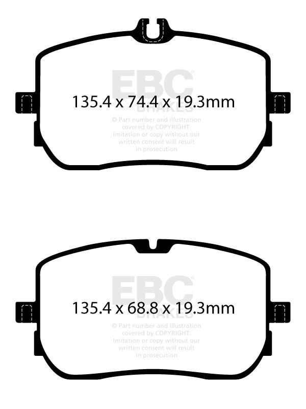 EBC DP62395  Greenstuff Brake Pad Set