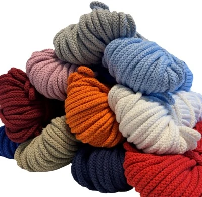 MISSISSHOP 5M 100 % Baumwolle Baumwollkordel Ø 8mm / 5mm Kordel Seile Deko