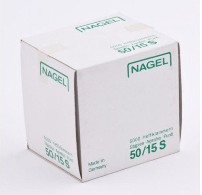 NAGEL 50/15S KLAMMERSTIFTE (STAHLBESCHICHTET) Box mit 5000 (NEU)