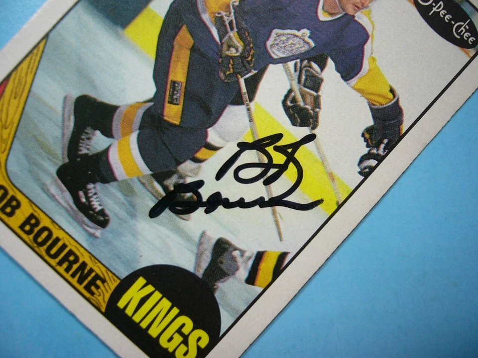 1987/88 O-PEE-CHEE NHL HOCKEY CARD #167 BOB BOURNE EX/NM AUTO AUTOGRAPH OPC - Image 3 of 3