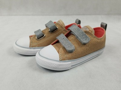 toddler girl gold converse