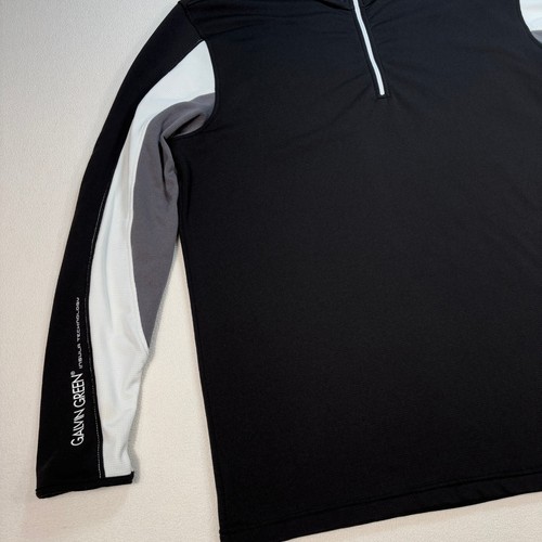 Galvin Green 1/4 Zip Men's L Black Insula Technology Golf Performance Pullover - Picture 7 of 21