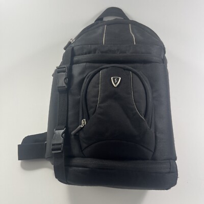 Sumdex Xposure II DLSR Camera Sling Bag Case w Rain Mask Black POC-484BK | USED