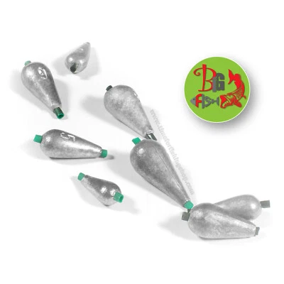 BIG FISH Inline Olivettengewichte 2g-12g grobe Stange Streichholz schwimmen großer Fisch Angeln Sinker