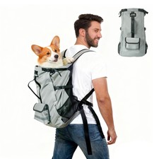 Pet Carrier Backpack for Medium to Large Dogs up to 33 lbs, Waterproof and We...