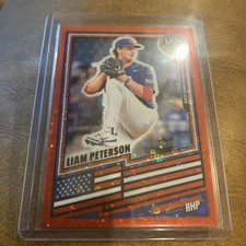 2026 Panini USA Stars & Stripes Liam Peterson Red Prizm /149