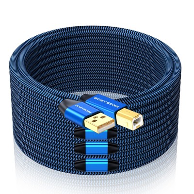 100ft Active USB 2.0 Cable, Type A to Type B, High Speed Printer Cable Compat...