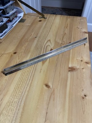 ARCHITECTURAL 12'' GOLD FINISH ALUMINUM RULER COURTOIS SAND AND GRAVEL CO.