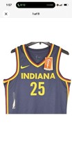 Indiana Fever Bonner 25 WNBA Jersey Womens Medium Blue Nike Explorer Edition New
