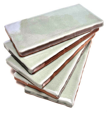 3x6 Sage Greeen Crackled Glaze Ceramic Tile, Backsplash Décor Kitchen(By Piece)