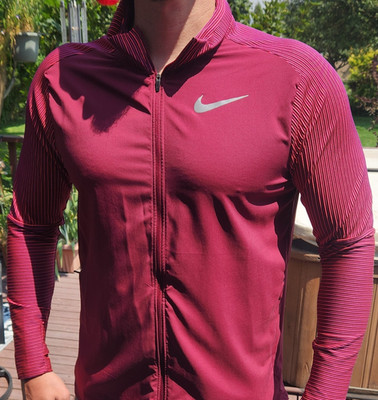 Nike Element Future Fast Hybrid Full Zip Jacket Burgundy