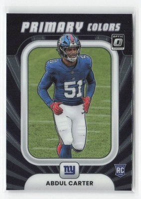 2025 Donruss Optic #12 Abdul Carter Rookie Primary Colors | eBay