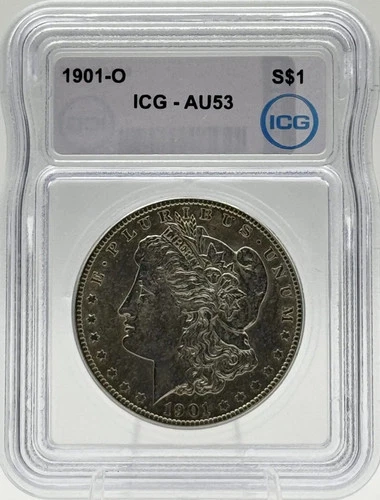 United States 1901 O Morgan 1 Dollar 0.900 Silver - ICG AU53