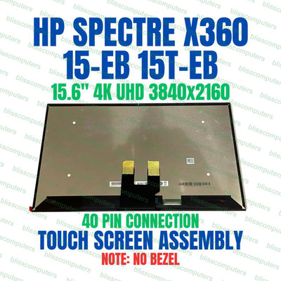 HP Spectre 15-EB1043DX 15-eb 15.6'' UHD 4K Touch LCD Screen Assembly M16387-001