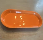Fiesta Tangerine Bread Tray Oblong Serving Platter.  Shipping included.