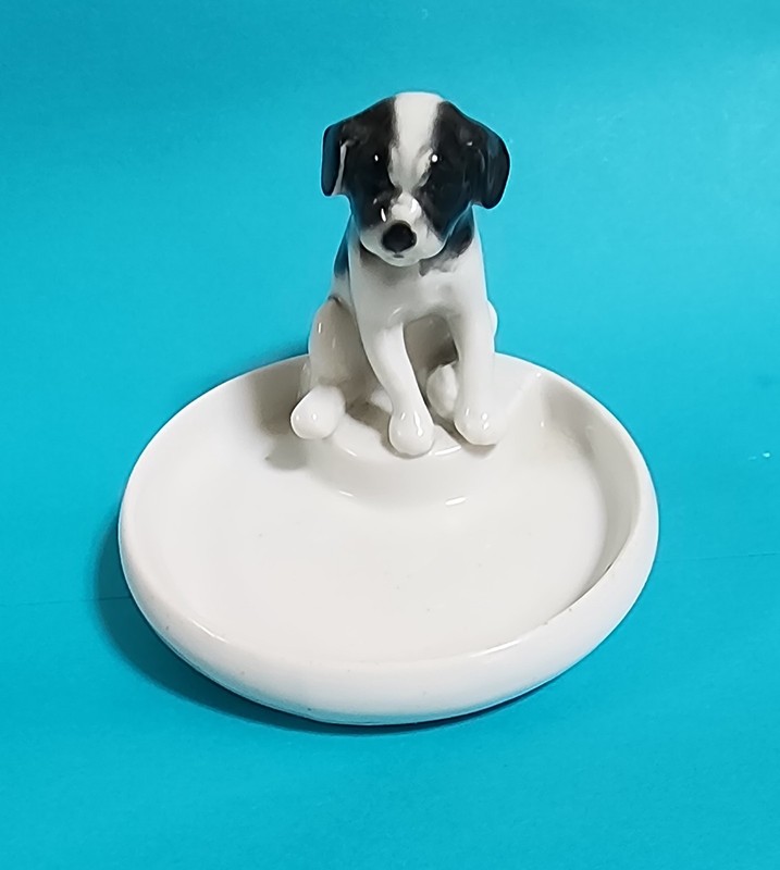 RARE DOUBLE CROWN TMK-1 RING DISH PUG DOG GT 850 GOEBEL VERY OLD 1935