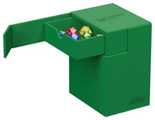 MTG Ultimate Guard Flip n Tray 133 Green Commander Deck Box