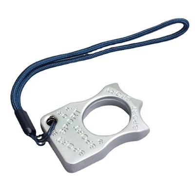 New EDC Outdoor Survival Tools Pendant Multifunctional Knuckle Duster Silver - Bild 1 von 4