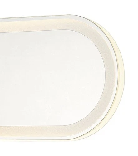Minka Lavery 6119-1 24" W x 6-3/4" H Contemporary Oval Framed - White - Picture 3 of 8