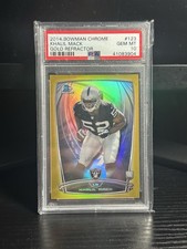 2014 Bowman Chrome Khalil Mack #123 Gold Refractor /50 (RC) PSA 10