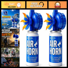 Loud 130db Air Horns - 1.4oz Emergency Signal Boat Horns 2 Pack For Safety