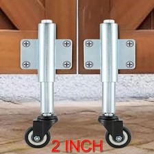 2" PU Gate Wheel 60 kg Load Capacity Spring Loaded Swivel Caster Heavy Duty