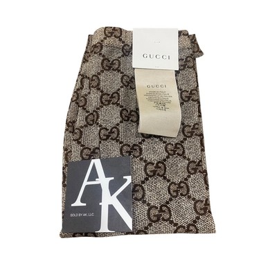 Gucci GG Logo Supreme Beige Ebony Brown Tights Hosiery | eBay