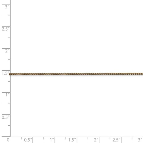 1.1mm 14k Yellow Gold Spiga Pendant Chain Necklace - Picture 4 of 52