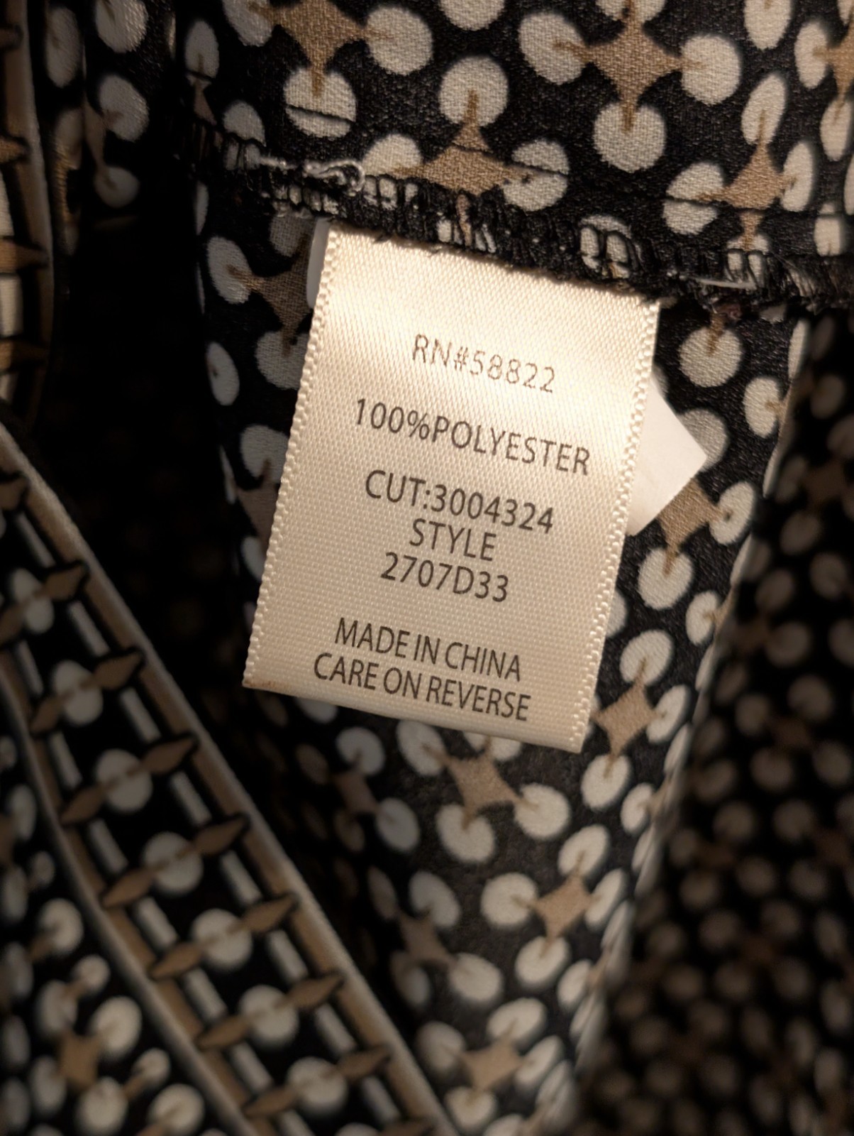 Max Studio Geometric Patterned Long Sleeve Button… - image 10