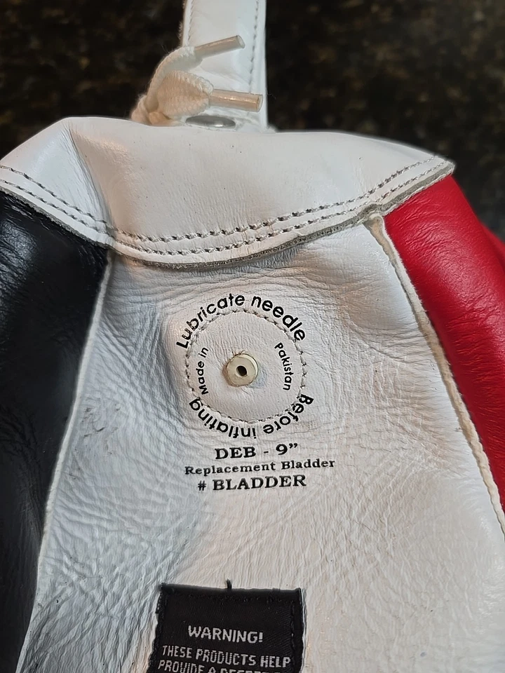 Ringside Boxing Double End Bag 9" White Black Red - Image 4 of 4