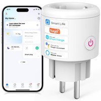 Surfou Wlan Steckdose StrommessgeräT Smart Plug Alexa Google Home 2.4Ghz Wifi