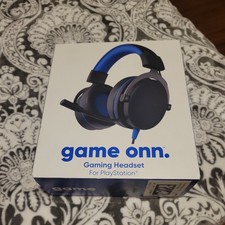Onn Gaming Headset for PlayStation - adjustable band, micro  gel ear cushions