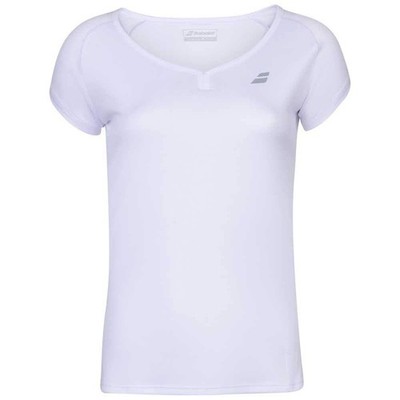 Women's Play Cap Sleeve Tennis Top, White/White (US Size X-Large)