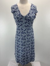 New Toad & Co. Rosemarie Dress Women’s US Medium Weathered Blue Floral Outdoors