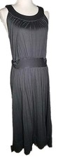 • Banana Republic Women's Sleeveless A-Line Dress Size Medium Gray 100% Rayon