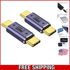 USB-C Male to Male Adapter 2 Pack - 8K Video  Fast Charging Support