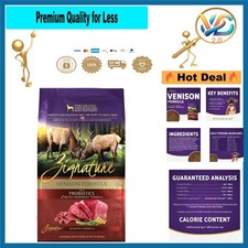 Zignature Venison Dog Food 4lb Limited Ingredient Grain-Free All Stages 8.94 per pound