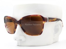 Tiffany Sunglasses TF4070B Violet Brown Havana Clear Crystals Display No Case