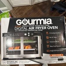 Gourmia French Door 6-Slice Digital Toaster Oven Air Fryer, Local Pick Up Only