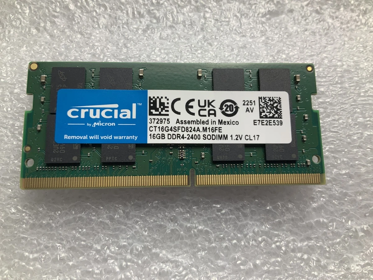 Crucial PC4-19200 (DDR4-2400) Bus Speed Computer RAM 16 GB