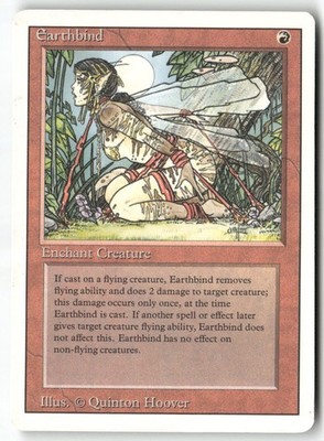 MTG Earthbind Revised Edition LP Magic The Gathering