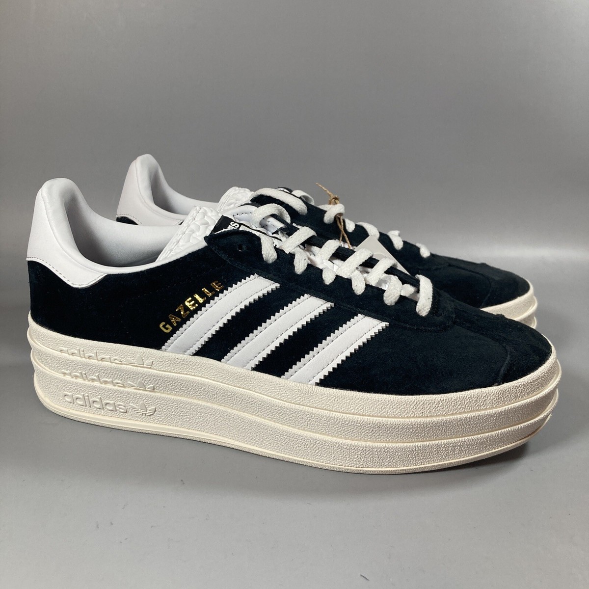 W Size 9.5 - adidas Gazelle Bold Low Black White | eBay W Size 9.5 - adidas Gazelle Bold Low Black White | eBay