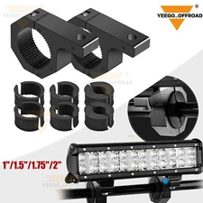 Off-Road ATV UTV Light Bar Mounts Mounting Bracket Bar Clamp Kits 1/1.5"/1.7/2"
