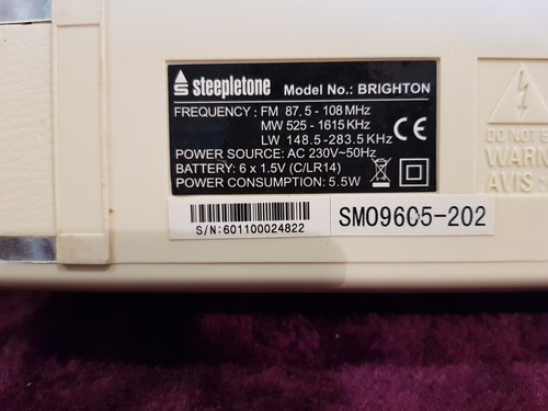 Vintage Style Steepletone BRIGHTON Radio FM / MW / LW - Picture 12 of 16