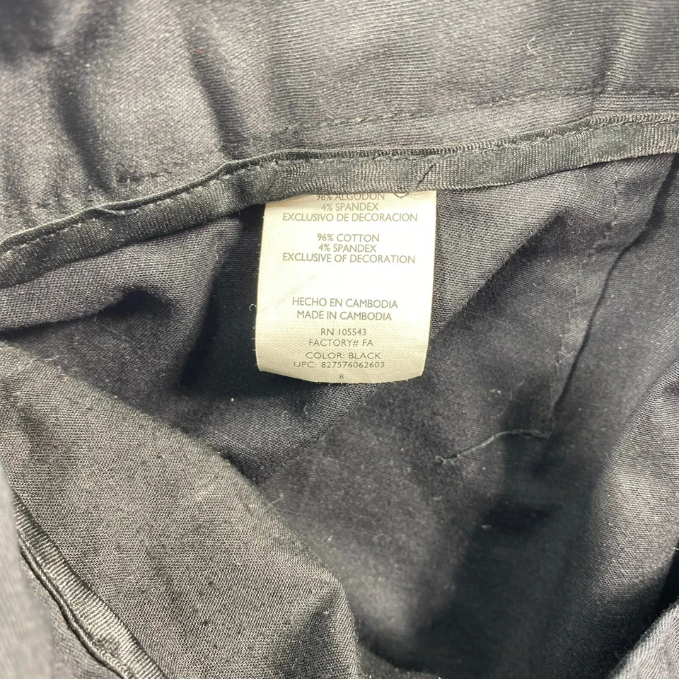 Daisy Fuents Bermuda Shorts Womens size 8 Black Stretch Casual - Image 4 of 4