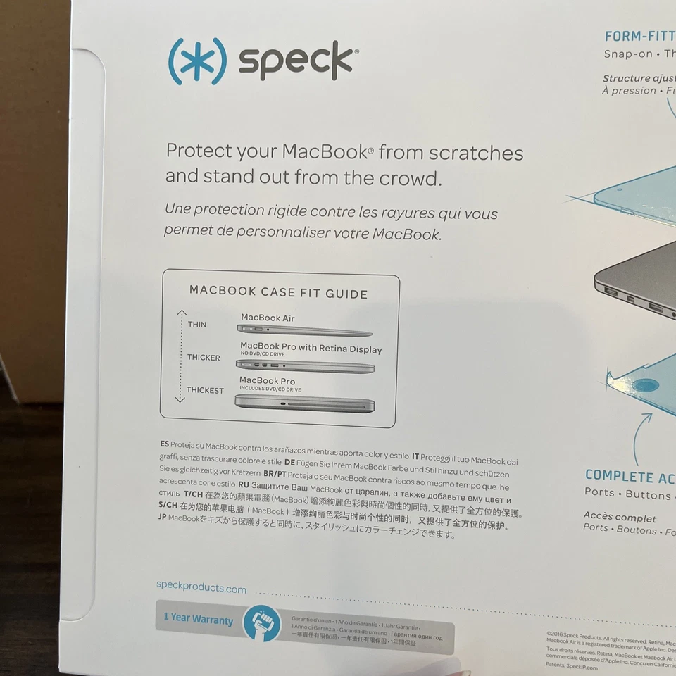 Funda SmartShell Original SPK-A2397 Speck 11" Para Apple Macbook Air (Transparente) Foto 4 de 4