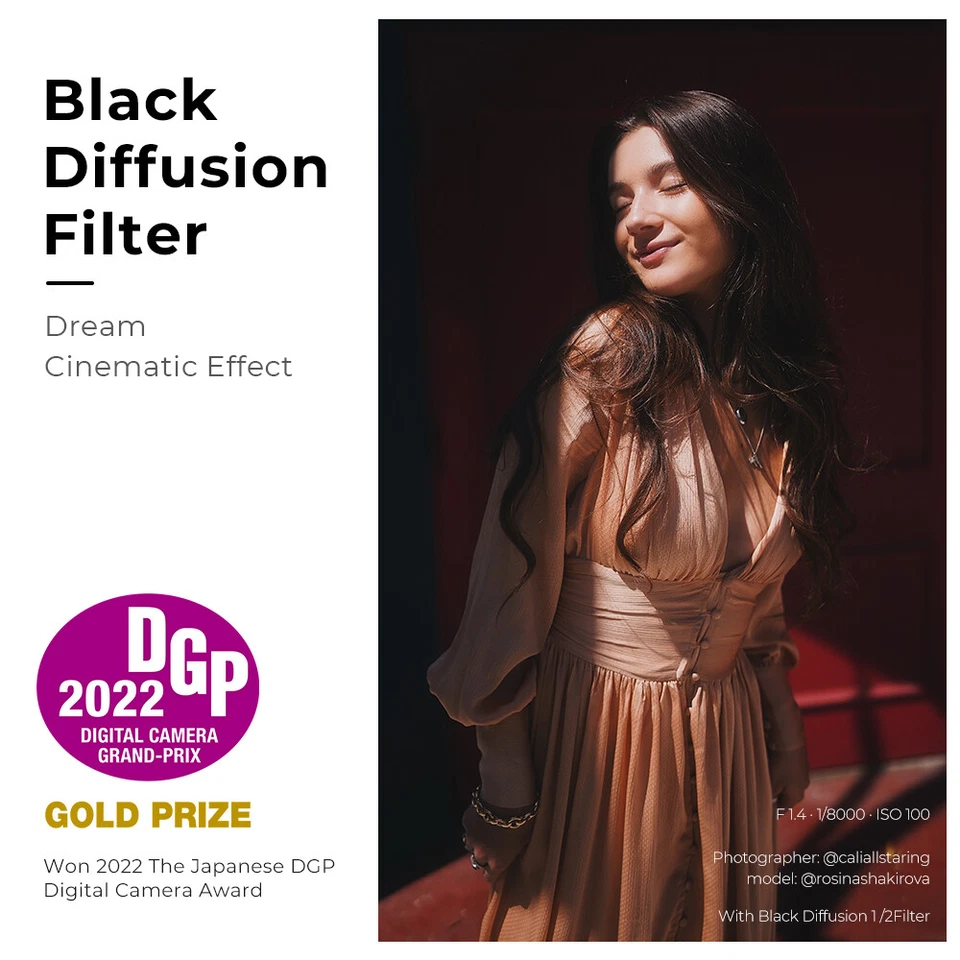 K&F Concept 37-95mm Black Mist Soft Diffusion Filter 1/8 1/4 1/2 1 Slim Nano K/X - Image 3 of 4