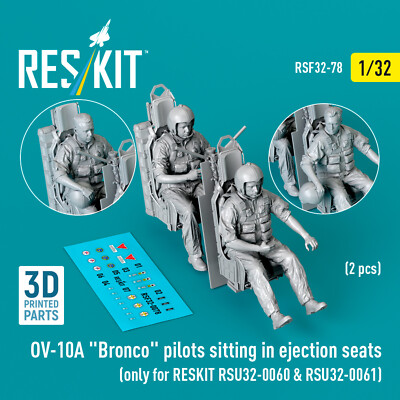 Reskit RSF32-0078 1:32 OV-10A Bronco pilots 2 pcs for RESKIT RSU32-0060 32-0061