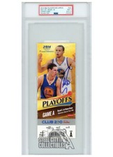 Stephen Curry Autographed 2014 Playoffs Round 1 Game 3 Ticket PSA 9 PSA/DNA 10