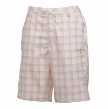 Puma Golf Boys S Plaid Tech Shorts Multi Plaid Gray 566186 FAST SHIP C19